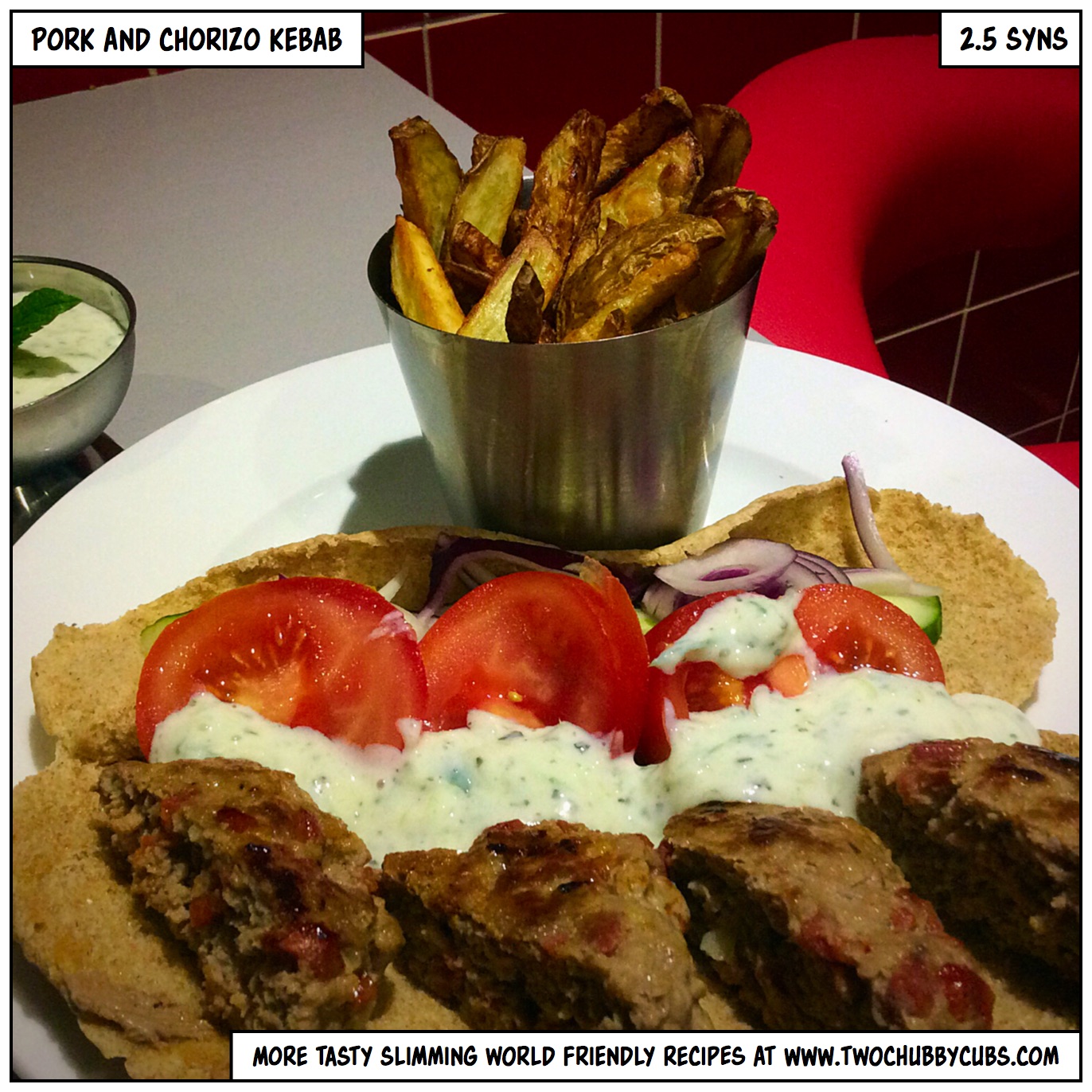 pork and chorizo kebabs